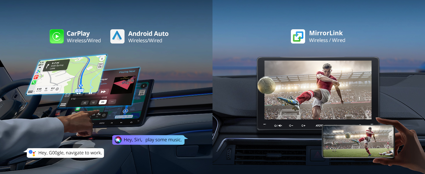 wireless carplay android auto