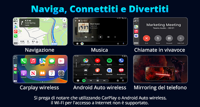 autoradio con schermo
