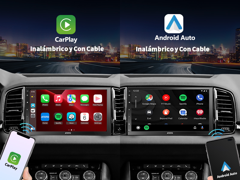 ¡Inalámbrico o con cables: Conexión instantánea con CarPlay/Android Auto!