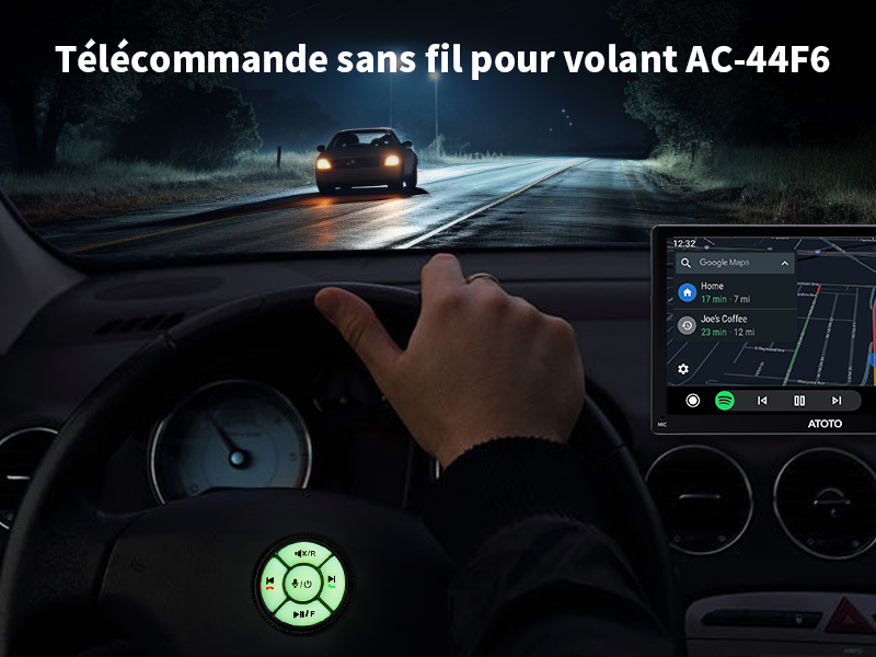 Télécommande sans fil pour volant AC-44F6