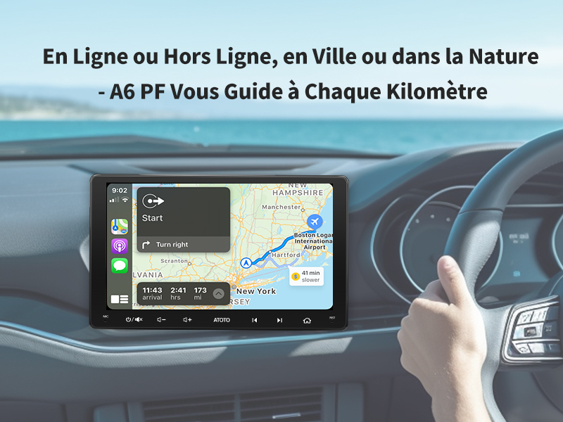 En ligne ou hors ligne,rues ou sentiers sauvages-A6 PF vous guide à chaque mètre