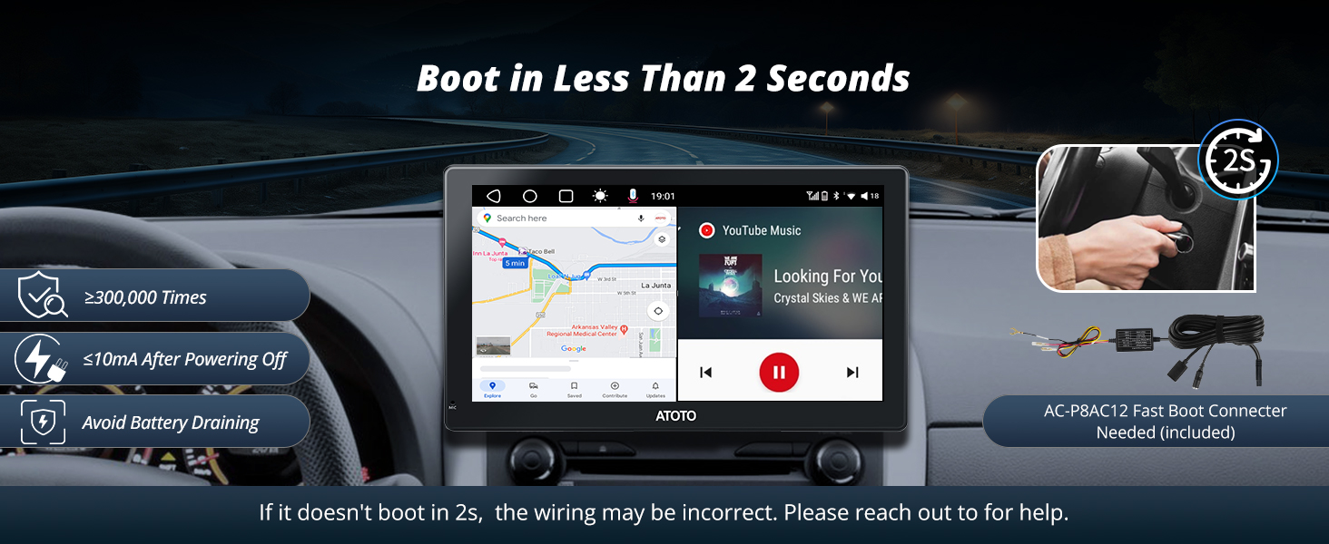 portable carplay screen for car  AI car navigation AI car accessories AI driving assistant