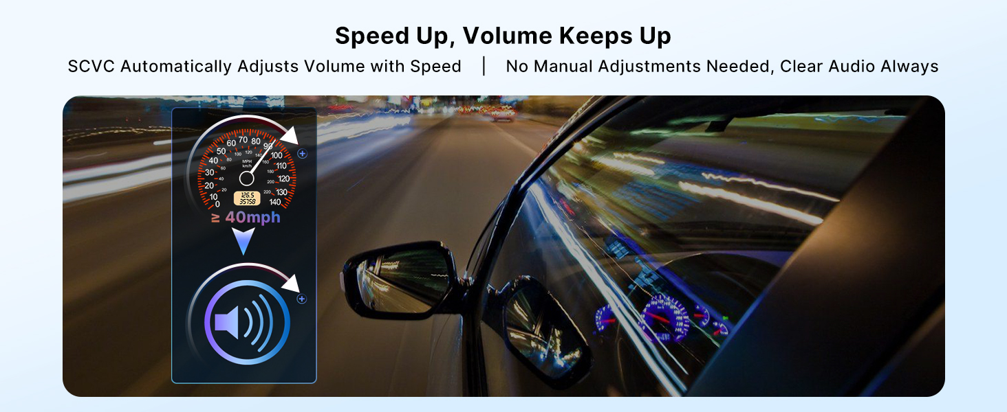 Volume varies with speed