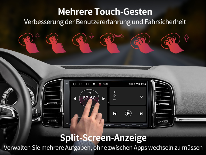 Mehrere Touch-Gesten