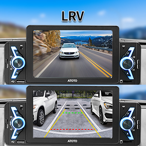 Display video per retrovisore HD 720P con funzione Live Rear-View (LRV)