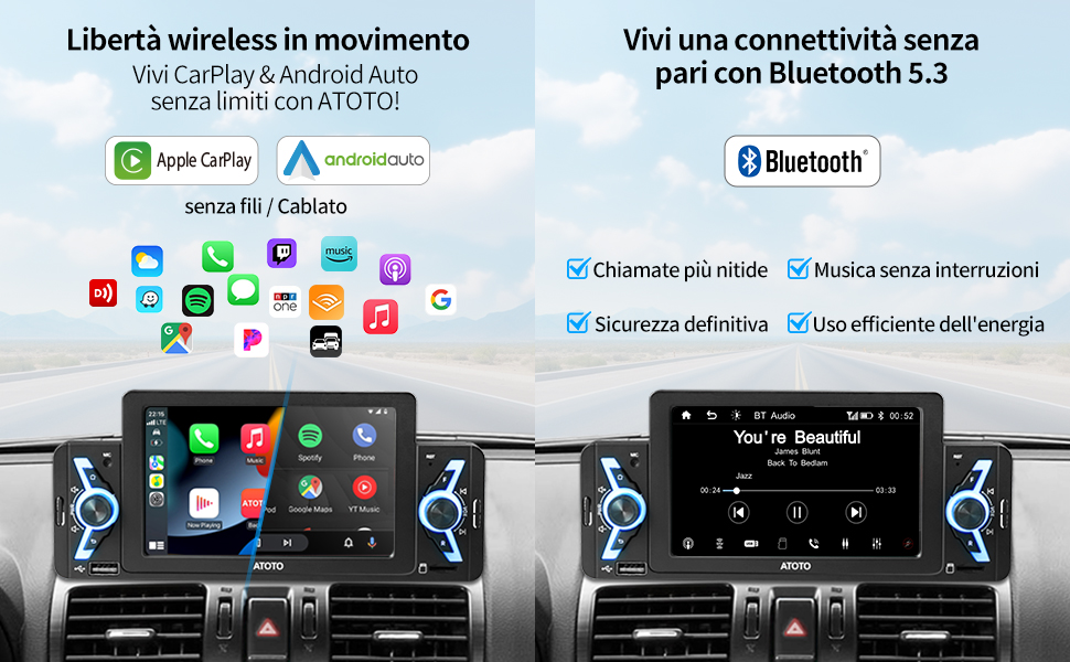 I vantaggi di CarPlay/Android Auto su F7 WE