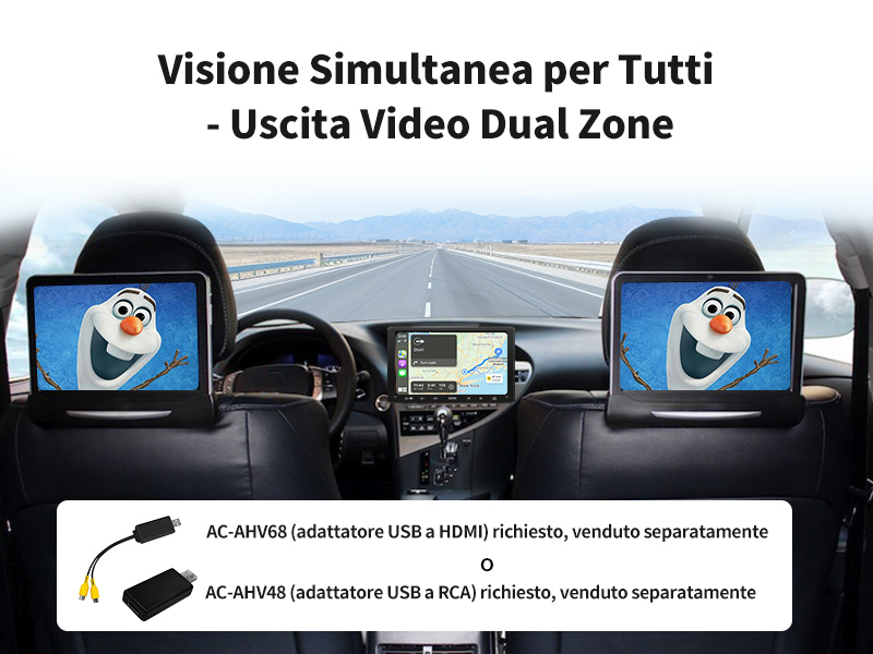 Visione Simultanea per Tutti - Uscita Video Dual Zone