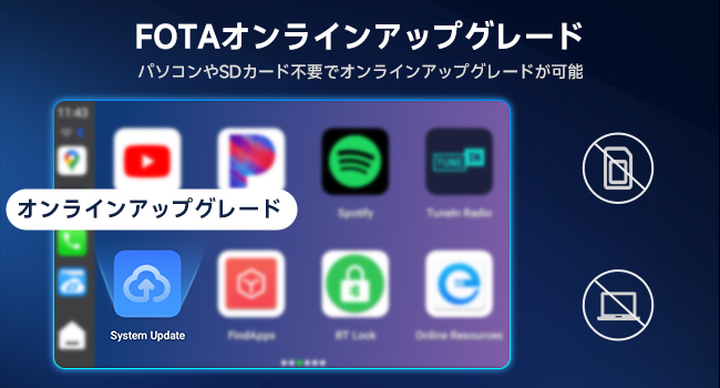 carplay ai ボックス自動アップグレード