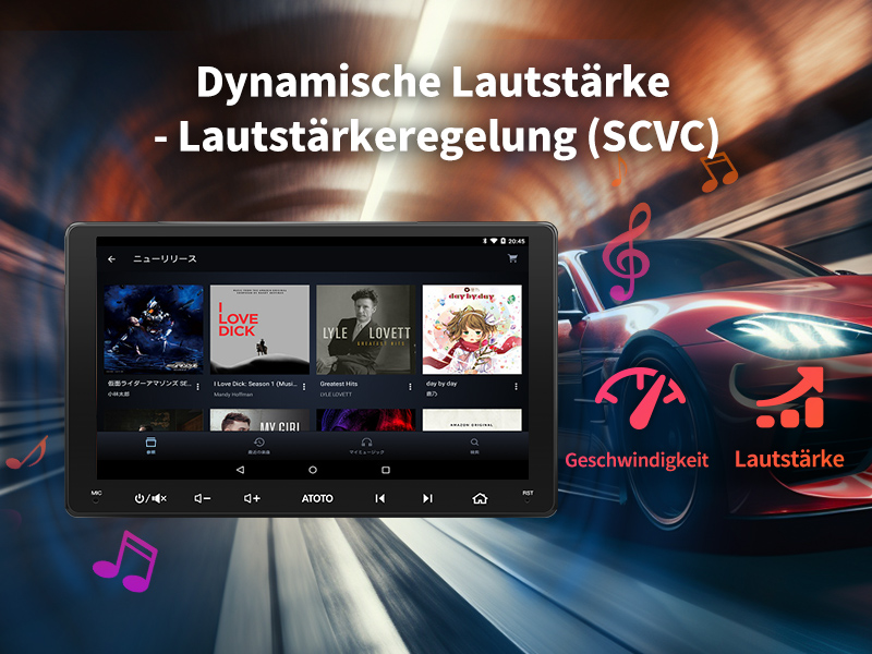 Dynamische Lautstärke - Lautstärkeregelung (SCVC)