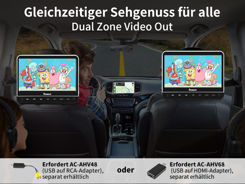 Gleichzeitiger Sehgenuss für alle - Dual Zone Video Out