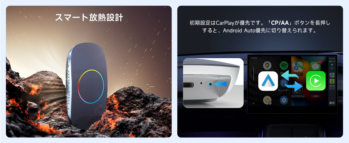 Bluetooth接続と強力冷却で、安定したカーIoTを実現