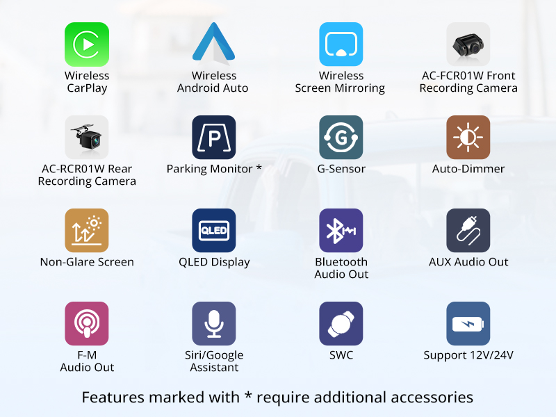 P807PR wireless carplay screen