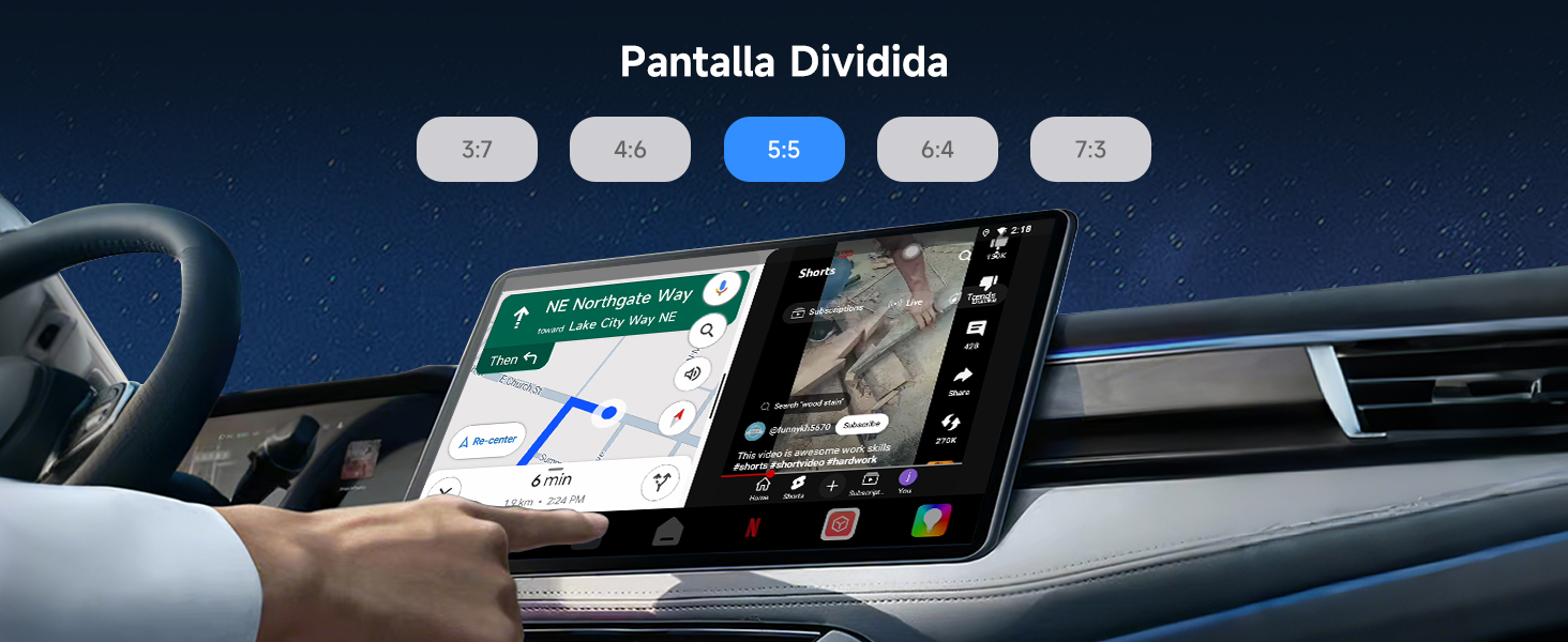 Adaptador inalámbrico CarPlay/Android Auto