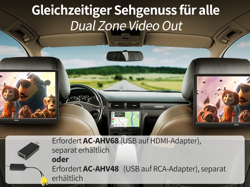 Gleichzeitiger Sehgenuss für alle - Dual Zone Video Out