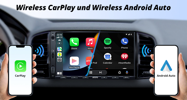 Wireless CarPlay und Android Auto