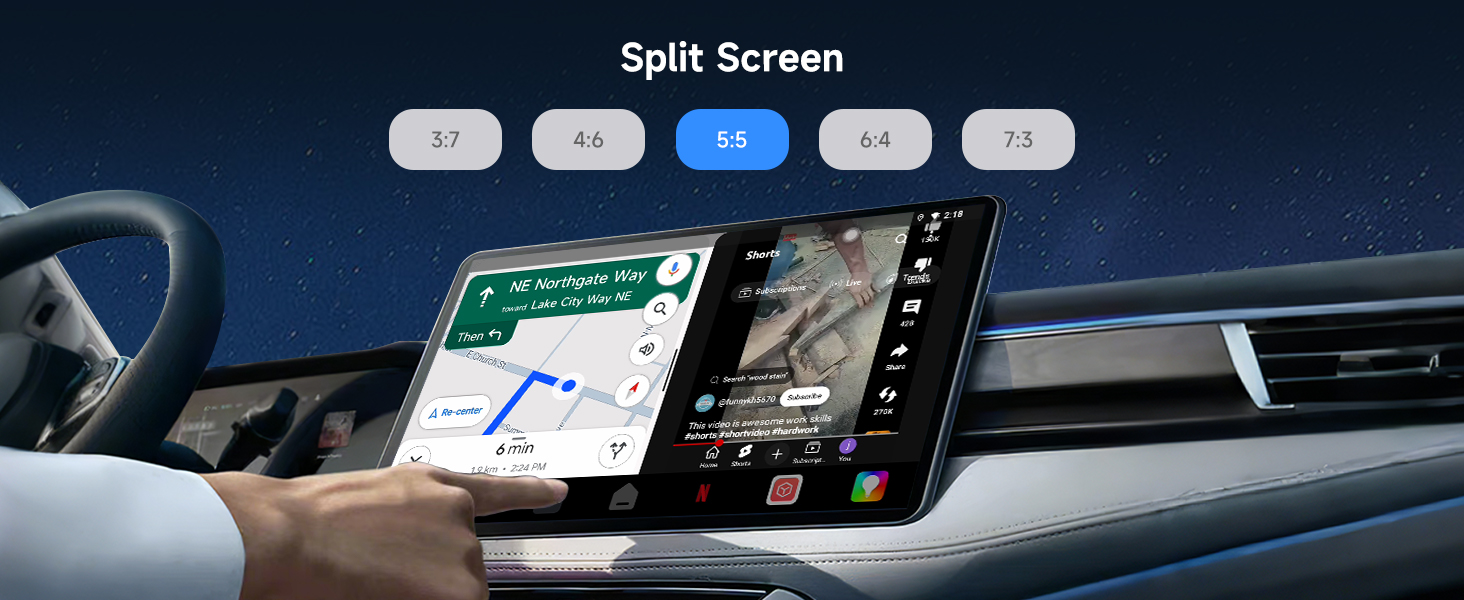 With Split-screen Functionality