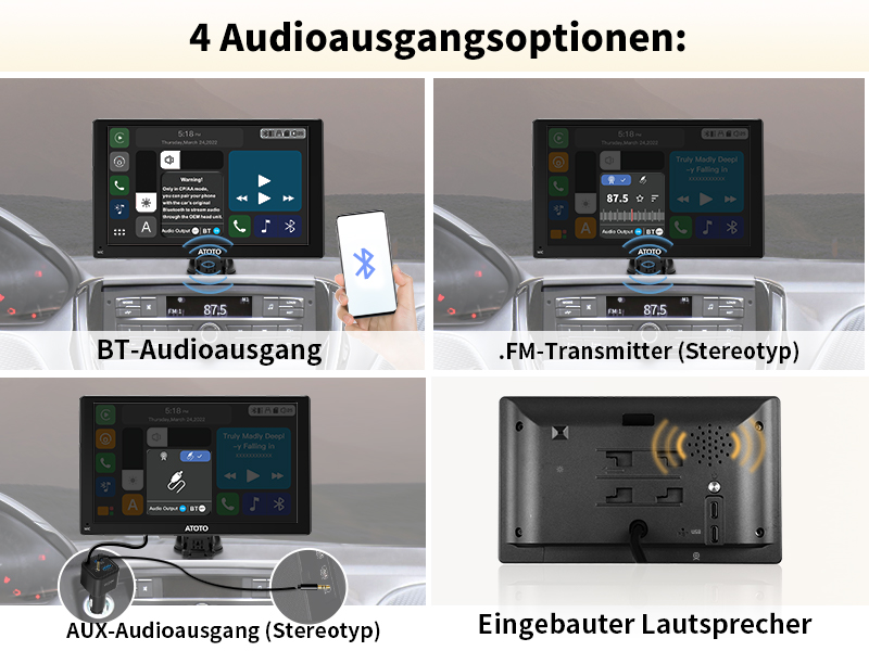 4 Audioausgangsoptionen