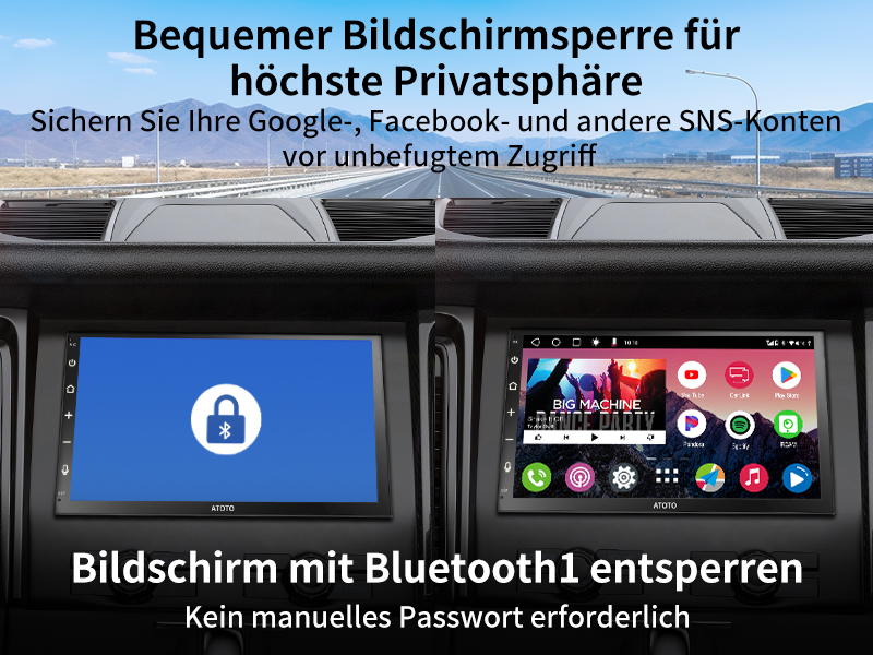 Bequemer Bildschirmsperre für höchste Privatsphäre