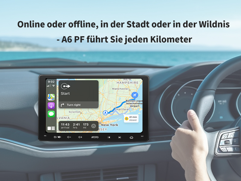 Online oder Offline,Stadtstraßen oder Wildwege - A6 PF führt Sie jeden Kilometer