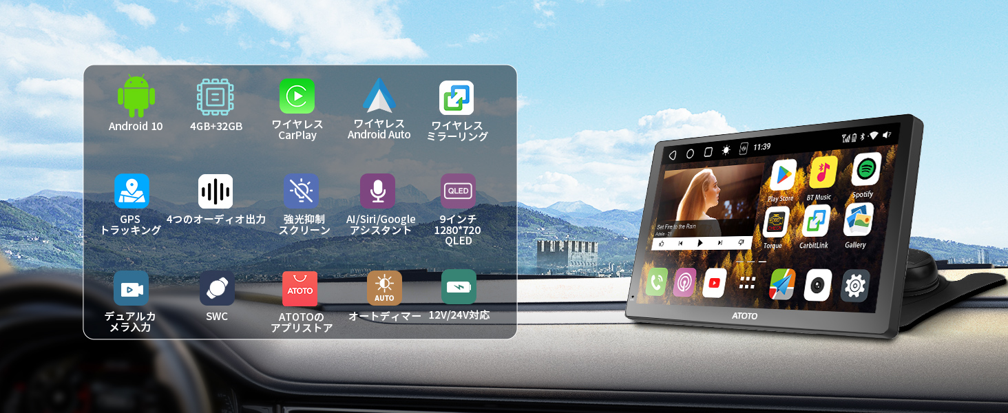 ポータブルCarPlay