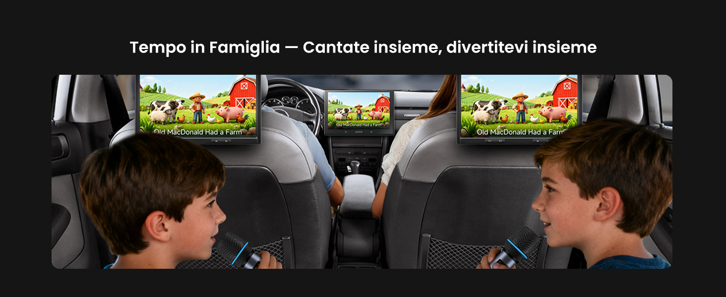 Serie di scene scure degli interni delle auto che mostrano i display del cruscotto durante le condizioni di guida notturna.