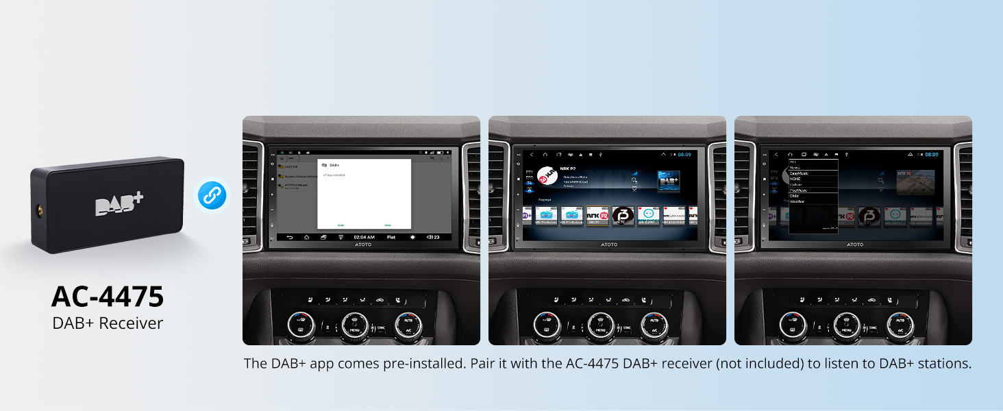 car stereo double din with dab