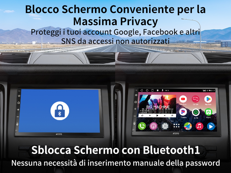 Blocco Schermo Conveniente per la Massima Privacy