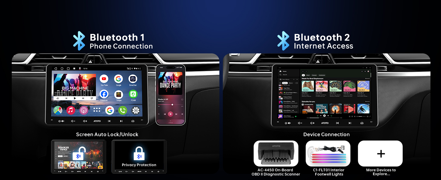 dual din head unit