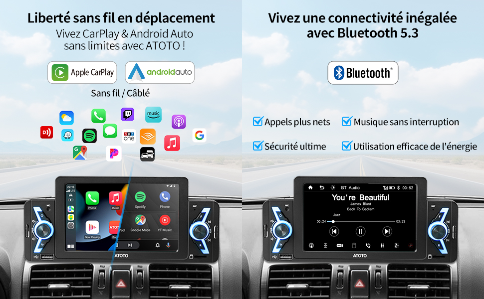 CarPlay et Android Auto SANS FIL !