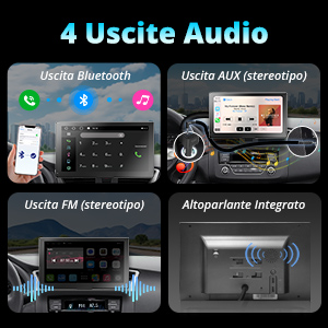 stereo auto bluetooth con schermo