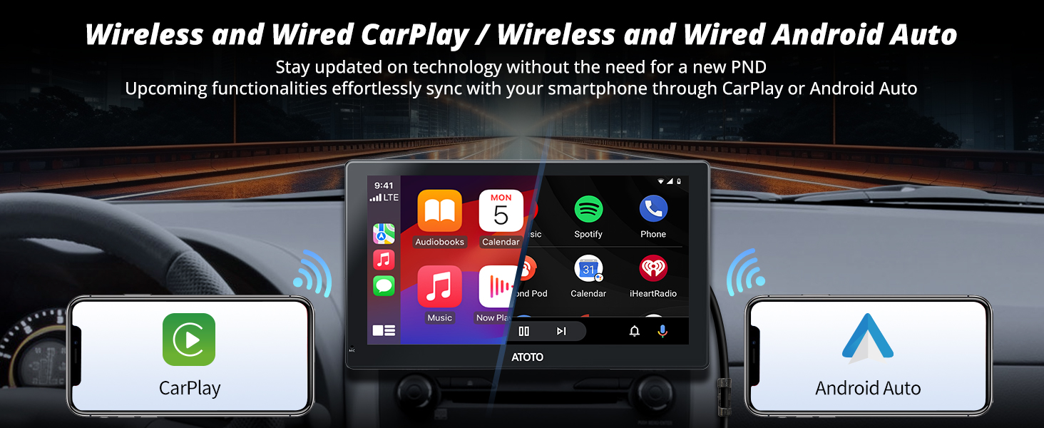 P909SD wireless portable carplay screen  AI car navigation AI car accessories AI driving assistant