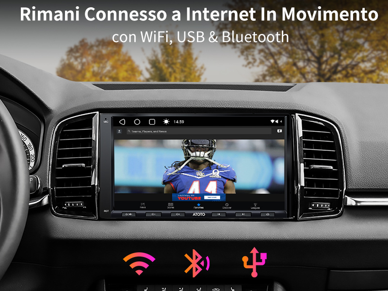 Rimani Connesso a Internet In Movimento – con WiFi, USB & Bluetooth