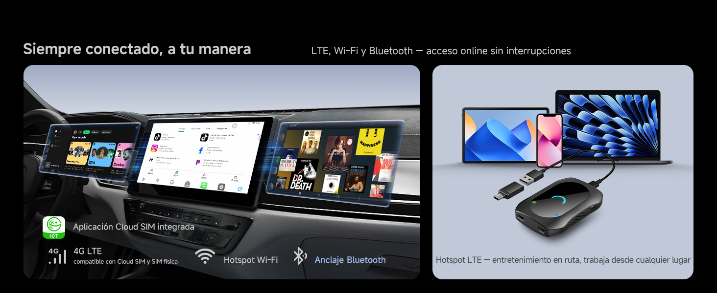 Capturas de pantalla de la interfaz de la computadora que muestran varios paneles con contenido digital y elementos de navegación, que muestran lo que parece ser un diseño de plataforma multimedia o de entretenimiento.