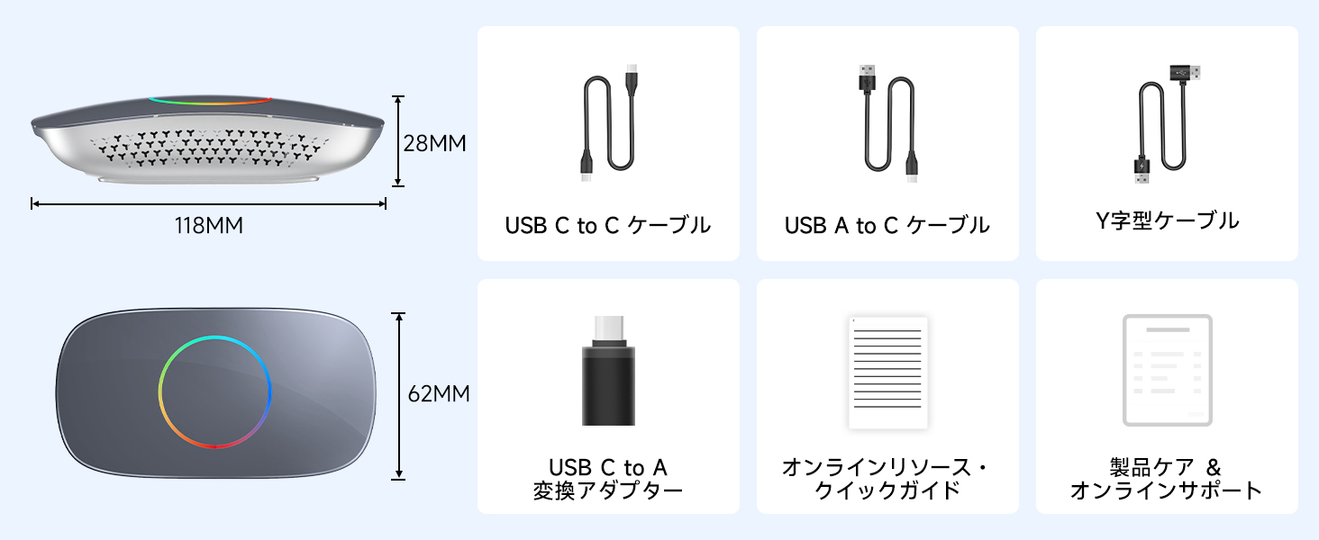 付属品完備で開封即使用可能