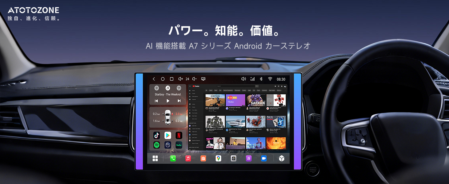 大画面ディスプレイオーディオ2DIN