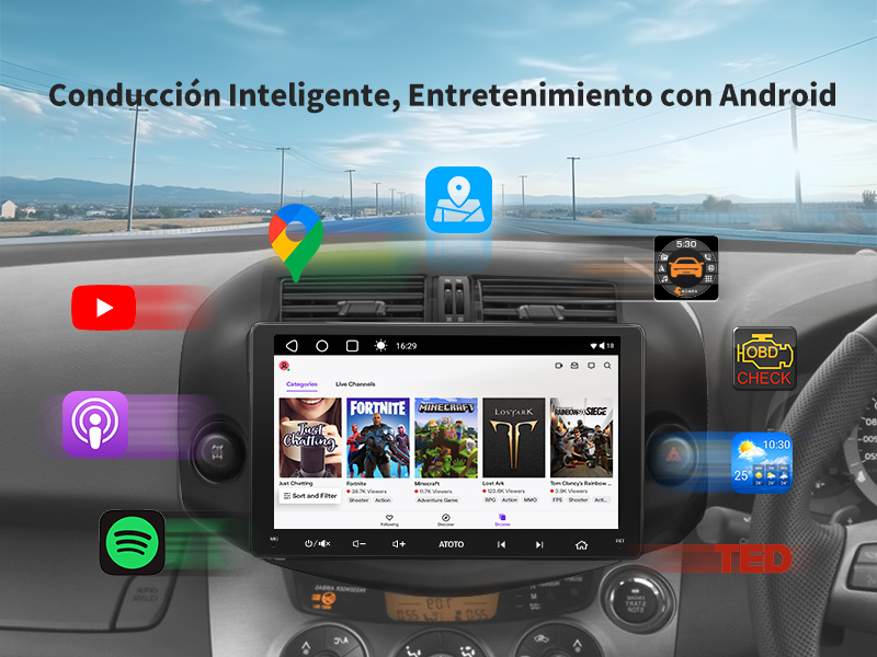 Conduce Inteligente, Mantente Entretenido con Android