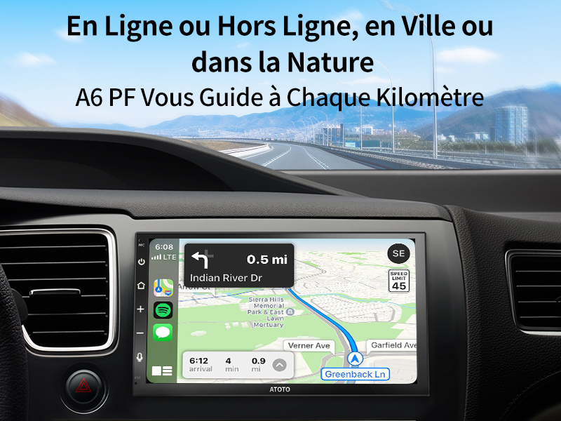 En ligne ou hors ligne,rues ou sentiers sauvages-A6 PF vous guide à chaque mètre