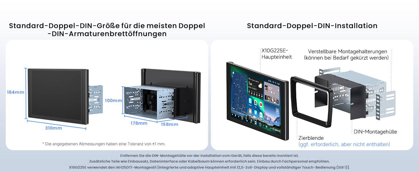 Technisches Explosionsdiagramm, das die Komponenten und die Baugruppe eines elektronischen Anzeige- oder Bildschirmgeräts zeigt, mit mehreren Schichten und beschrifteten Teilen.