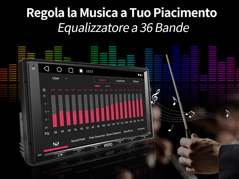 Regola la Musica a Tuo Piacimento -  Equalizzatore a 36 Bande