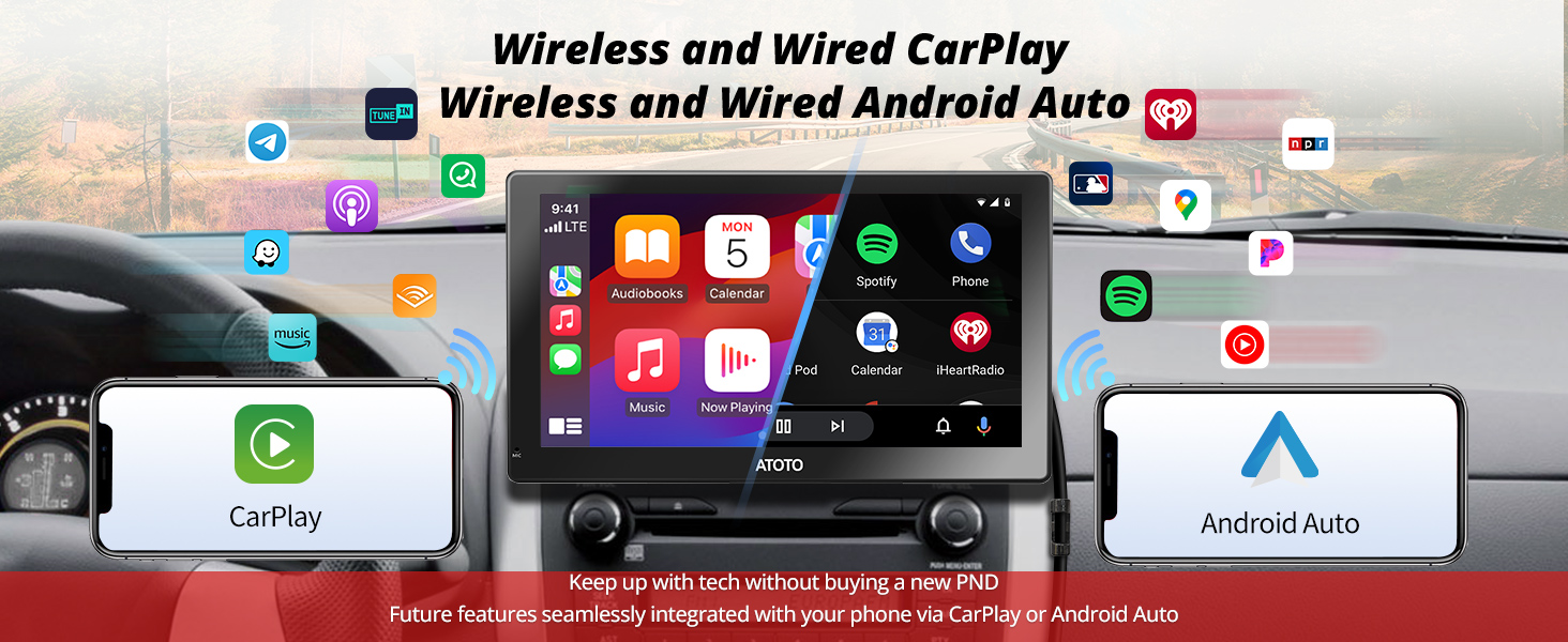 Wireless carplay and android auto