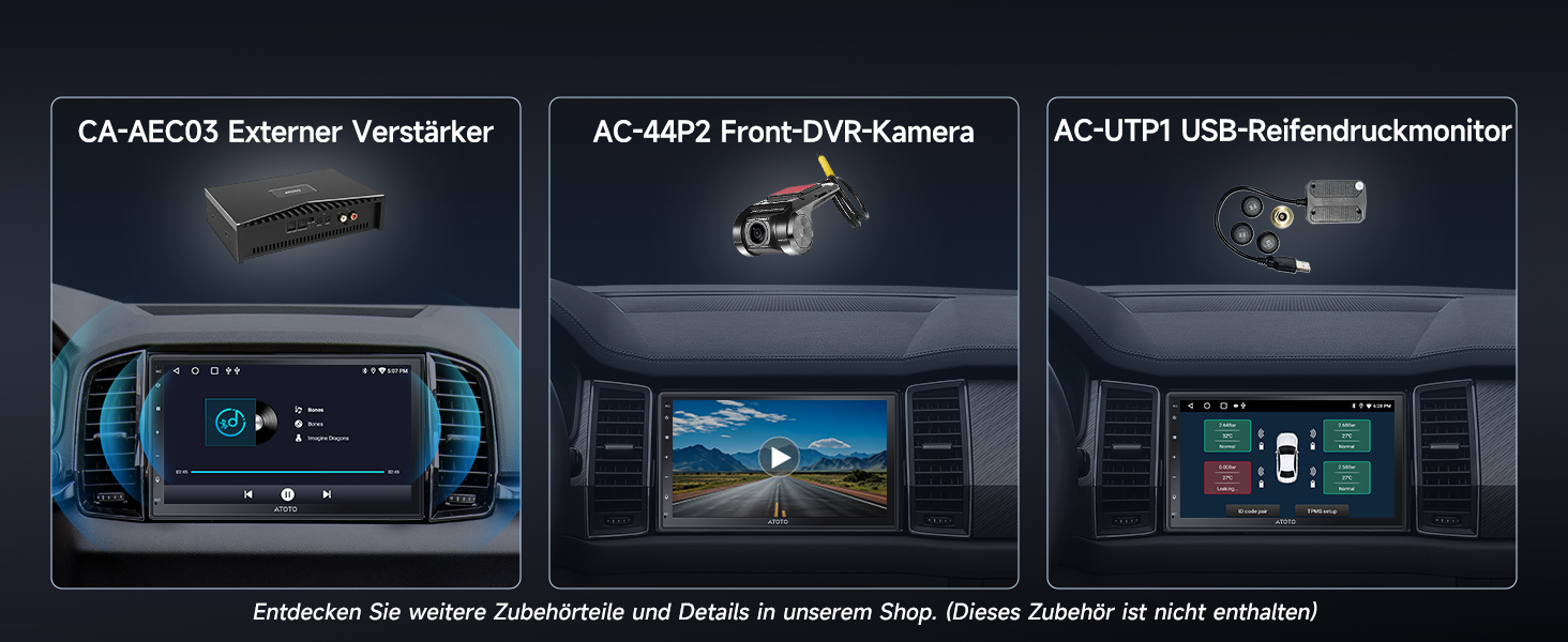 Empfohlene Zubehörteile