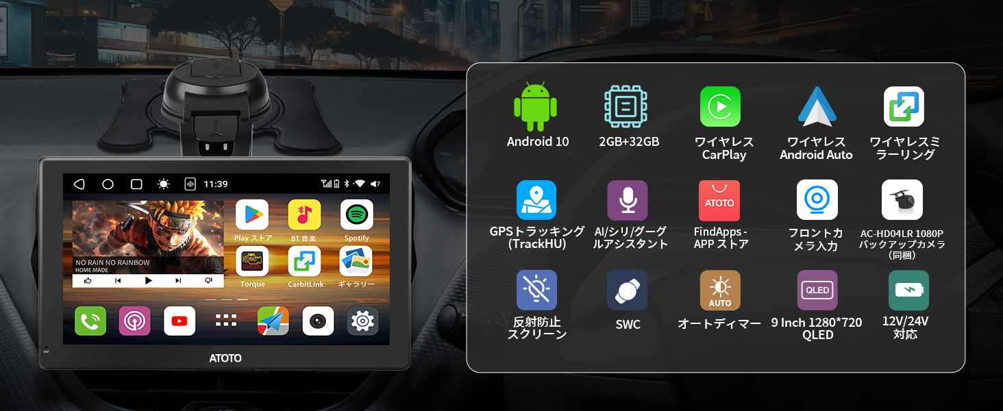 carplay,gpsアンドロイド対応