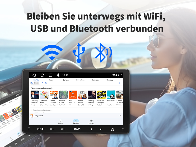 Bleiben Sie Unterwegs mit dem Internet verbunden – mit WiFi, USB & Bluetooth