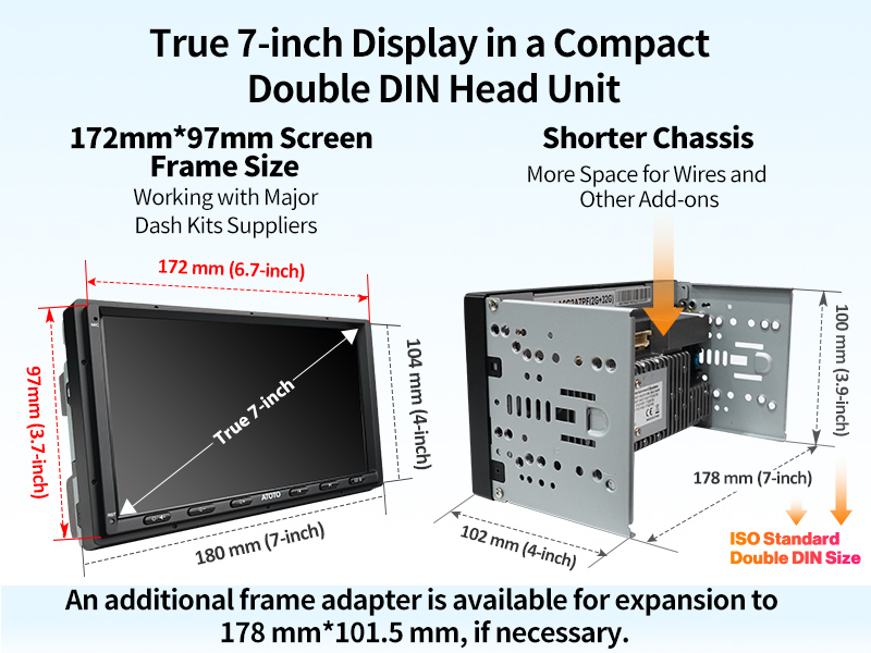 A6G2A7PL touch screen car stereo