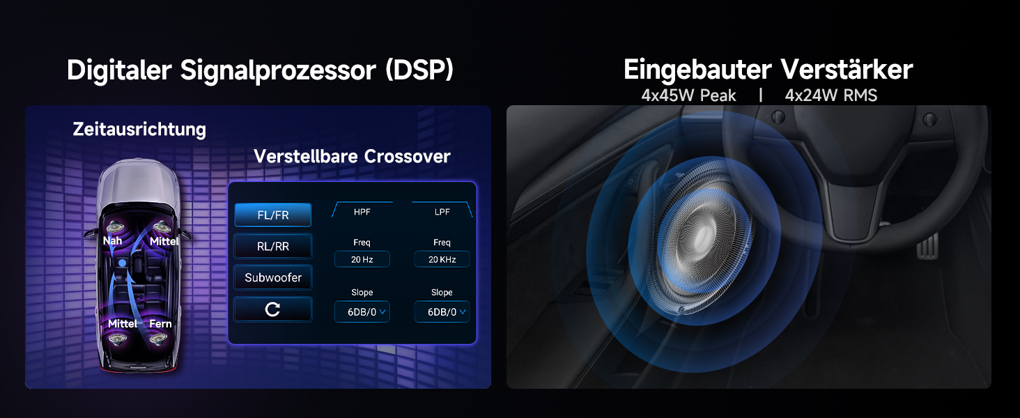 Eingebauter DSP & Amp
