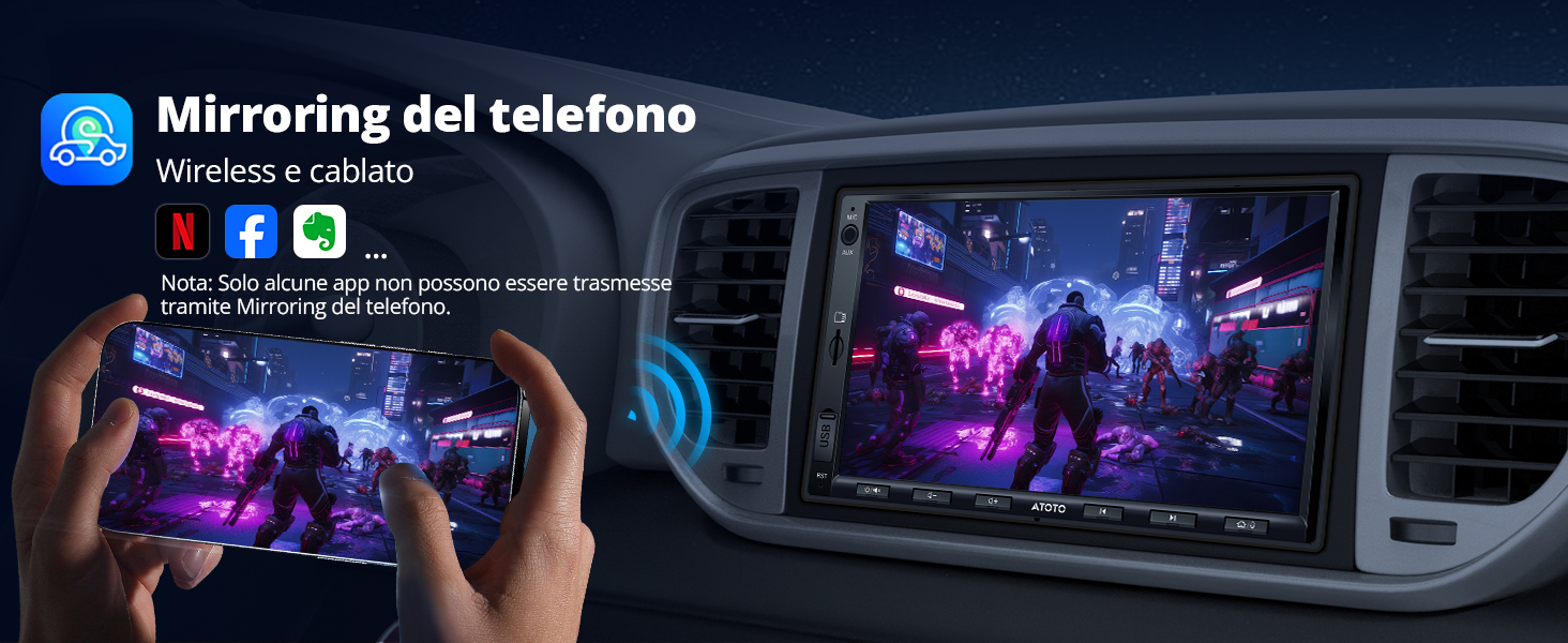  Mirroring del telefono