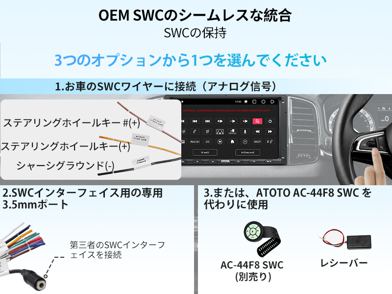 カーオーディオ carplayワイヤレス