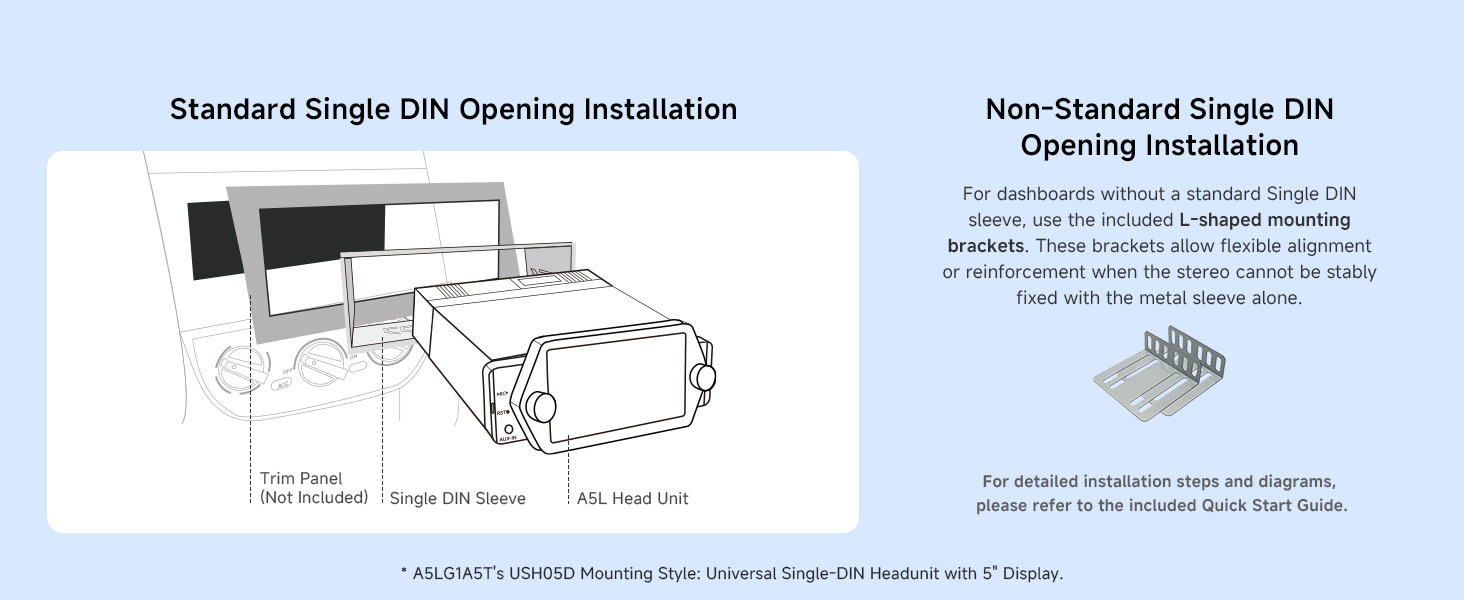 1 din android head unit