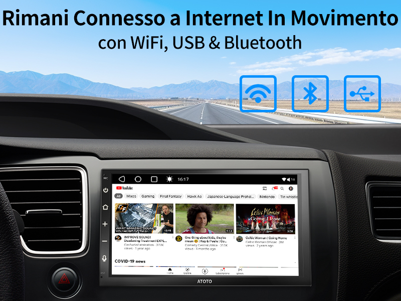 Rimani Connesso a Internet In Movimento – con WiFi, USB &amp;amp; Bluetooth