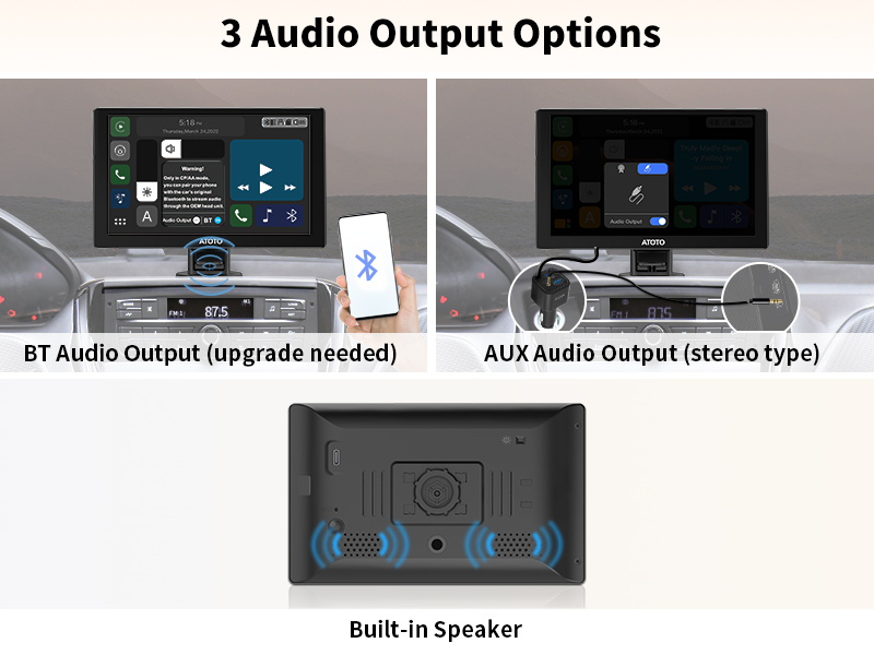 3 Audio Output Options